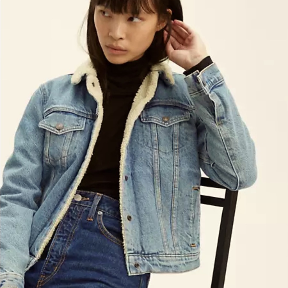 Levi’s Original Denim Sherpa Trucker Jacket